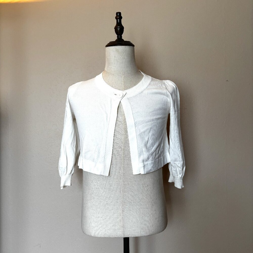 Burberry London Women's White Knit Cardigan - Size 38 (US S)